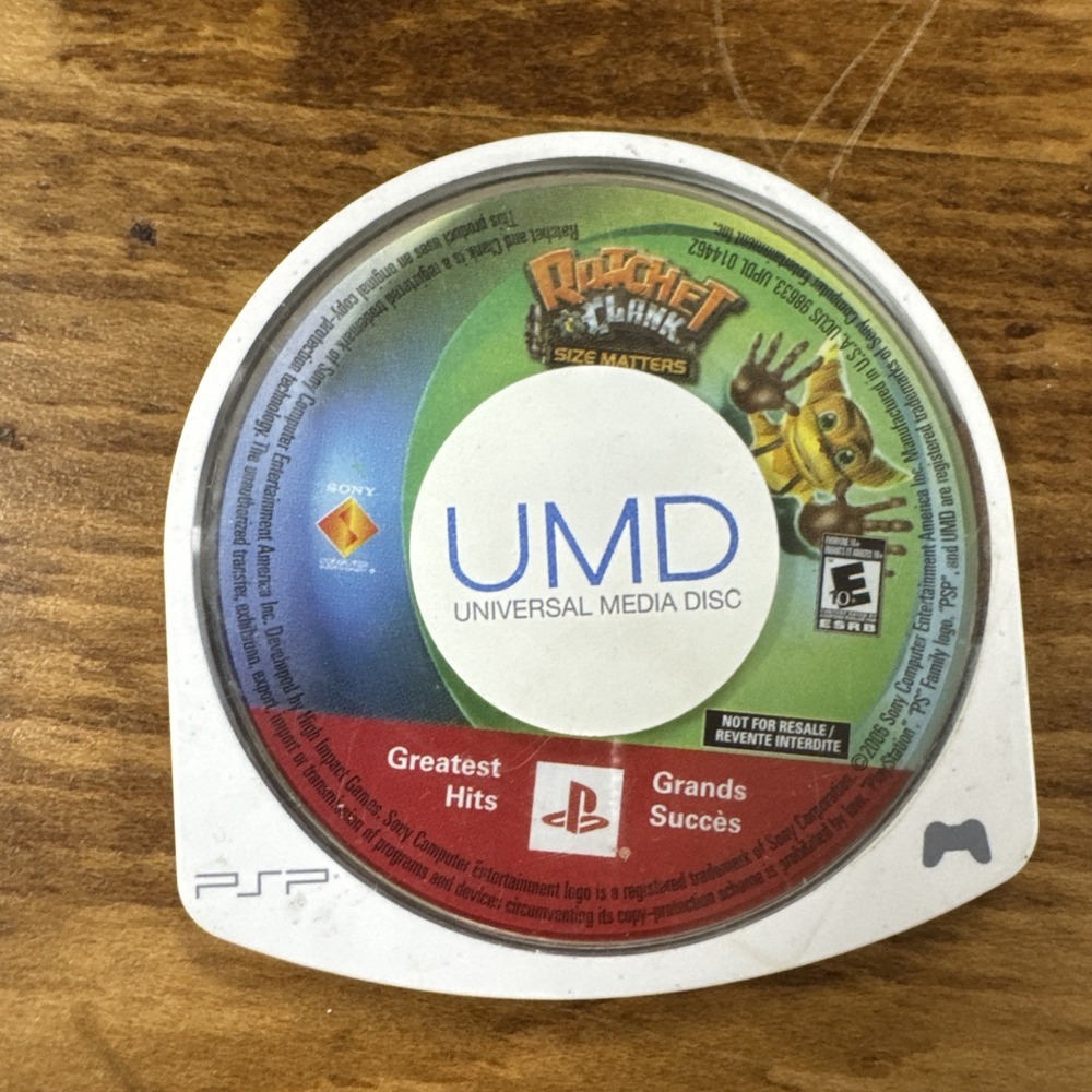 Ratchet & Clank Size Matters (Sony PlayStation Portable PSP, 2007) Disc Only